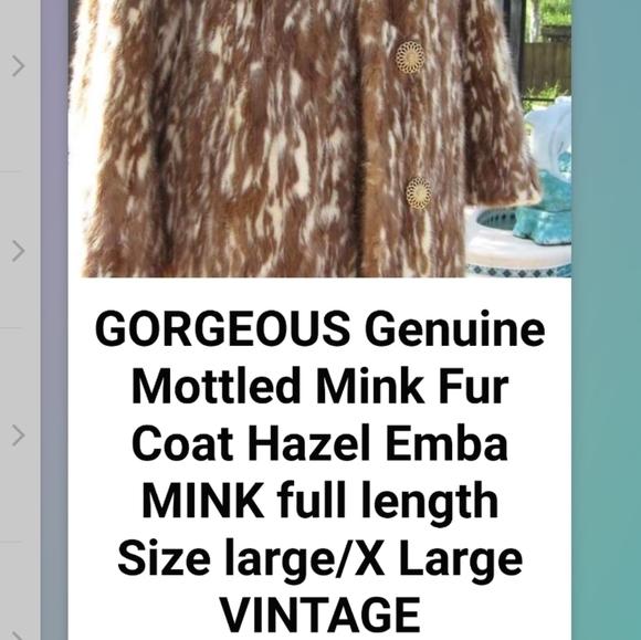 GLAMOUR ~VINTAGE HAZEL EMBA MINK FUR FULL LENGTH COAT~MINK COLLAR SIZE:LG-XLARGE - Picture 6 of 16